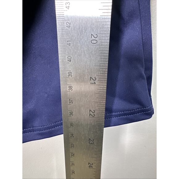 Lands' End Swim Top Womens 4 High‎ Neck Navy Blue Solid Padded Beach - Picture 5 of 6